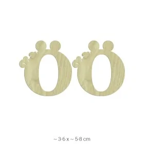 KD236 Dekoratif "Ö" Harfi Ahşap Boyanabilir Obje